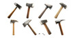 © madyshah783 - Pack Hammer and Nails set Against a Transparent Background for Tools, Construction, or DIY Projects