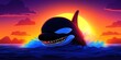 © Steph - 2D animated orca destroying yacht