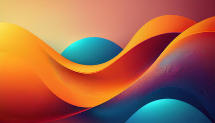 Wall Mural - abstract background with smooth shapes