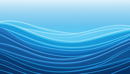 Wall Mural - blue water ocean wave layer  background