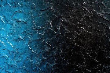 Wall Mural - Black and blue wall with a rough texture. The blue and black colors create a contrast that makes the wall stand out. The rough texture adds to the overall mood of the image