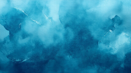 Poster - Blue azure turquoise abstract watercolor background for textures backgrounds and web banners design