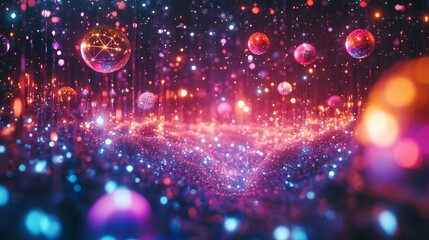Wall Mural - vibrant scene of astrology forecasts highlighting cosmic intuition planetary influences