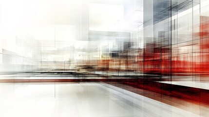 Leinwandbilder - Abstract depiction of organizational design showcasing symbolic patterns layered textures structural efficiency