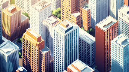 Wall Mural - Aerial los blvd view buildings wilshire angeles ca westwood city top above california architecture apartment america us big brea usa skyline modern cityscape condo downtown. Willowshade. Illustration