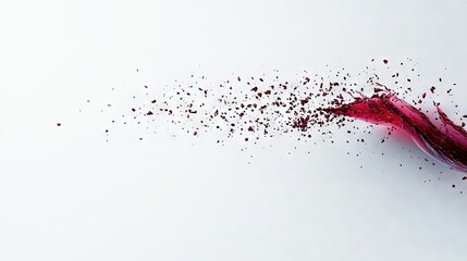 Wall Mural -   A red object on a white background Another red object on a white background