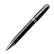 © AMPSTUDIO - A sleek black pen with silver accents, designed for professional writing.PNG