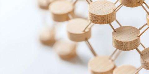 Abstract networking concept. Connection networking, teamwork, links, structure