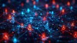 © Khendar - Abstract Connection Design With People Linked Using Smartphones and Laptop Interfaces