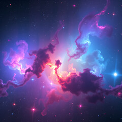 colorful galaxy, space background