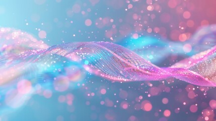 Wall Mural - flowing purple and blue lines intertwine, creating a captivating abstract display filled with vibran