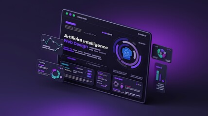 AI web design dashboard analytics