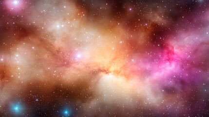 Wall Mural - colorful cosmic nebula with stars in deep space