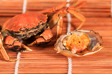 Wall Mural - Hairy crab, Chinese delicacy