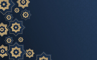 Wall Mural - Vector Islamic Ramadan Kareem Background. Festive Background for Islamic Celebration