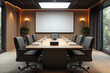 © Nyetock - Meeting room with big table and projector