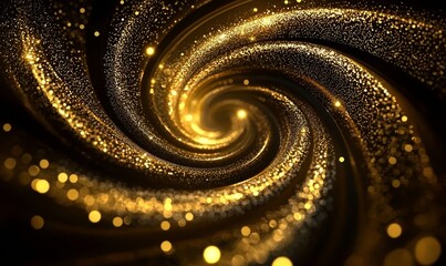 Wall Mural - Captivating gold foil texture creates a festive atmosphere.