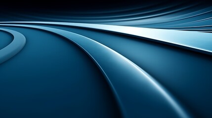 Abstract Blue Curves Design Background Image
