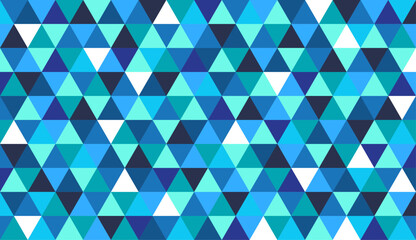 Wall Mural - Blue Geometric triangle mosaic pattern. Prism triangular Seamless Pattern Background Holographic Foil Multi Color Triangle Texture. repeat colorful-mosaic wallpaper