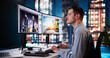 © Andrey Popov - Graphic Designer Working On Computer Editing
