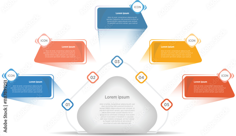 Modern Vector infographic label design with circle infographic template ...