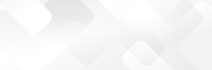Wall Mural - abstract white geometric banner design background.