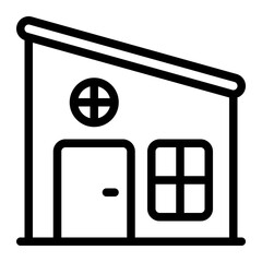 Poster - Modern House Line Icon