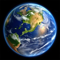 Wall Mural - planet earth in the night.