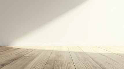 Wall Mural - A calm, light-toned oak wood background with a large soft gradient fade towards the right side, 