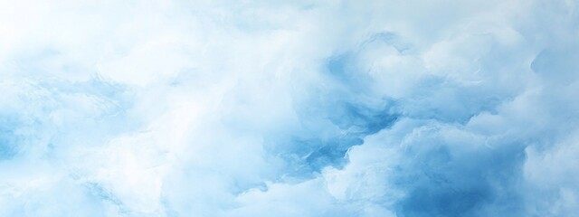 Wall Mural - soft, fluffy blue cloudscape.