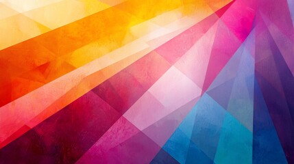 Poster - Abstract colorful geometric background.