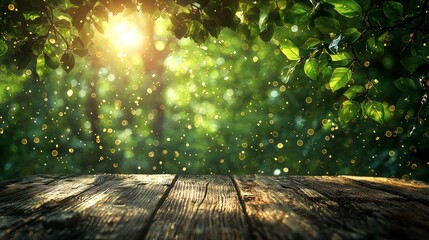 Wall Mural - Sunlight through leaves.