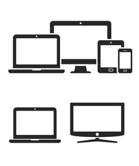 Digital devices icons stock illustration