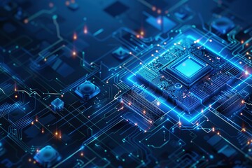 modern conceptual hi tech, mechanical technology cyber security privacy information network concept 