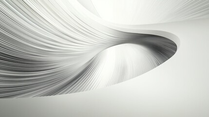 Wall Mural - a minimalist graphic with clean, curved lines creating an elegant and sleek visual effect