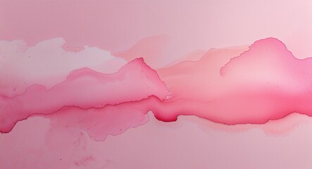 Sticker - Subtle pink watercolor smudges blending into a smooth gradient on a soft pink pattern background