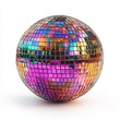 © Thanaporn - Classic disco ball art isolated on white background contemporary design minimalist style creative concept