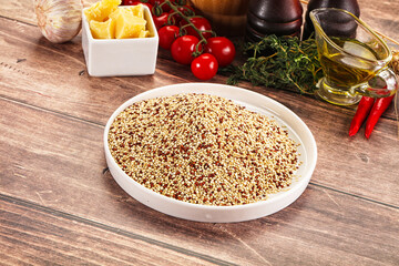 Wall Mural - Raw dry quinoa seeds cereal