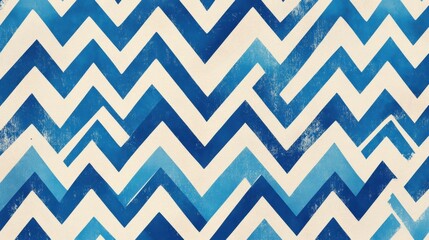 Abstract Blue Zigzag Pattern Background Texture Modern Design