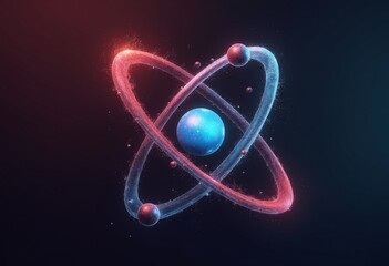 Poster - Abstract atom wallpaper