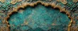 © tydeline - Opulent Teal and Gold Arabesque Design