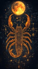 scorpio mystical depth. the 8th zodiac sign is scorpio. the symbol of scorpio is the scorpion.