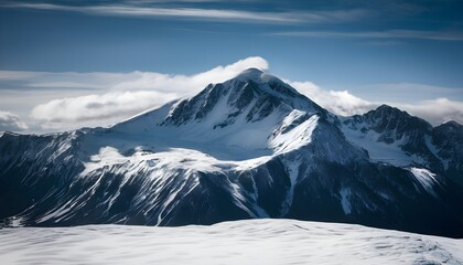 Wall Mural - winter landscape in the mountains