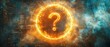 © MaMaKe - Fiery question mark enigma, equations background, mystery concept