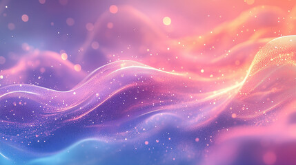 Wall Mural - abstract background with gentle waves, smooth gradients of pink and purple shades, complemented by a