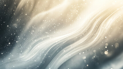 Wall Mural - abstract background with gentle light waves, soft gradients and bokeh effect, creating an atmosphere