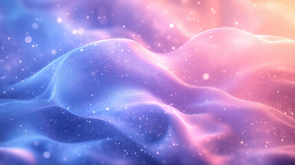 Wall Mural - a magical abstract background with iridescent soft colors, shimmering dots and soft, flowing texture