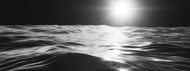 Wall Mural - sunlit, undulating lunar landscape.