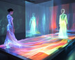 © PixelMinds - A fashion studio showcasing the creation of holographic outfits, blending creativity and technology.