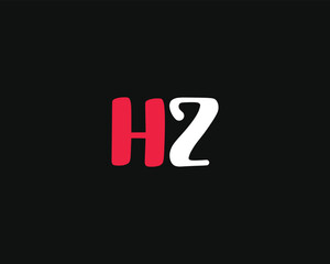 Wall Mural - creative letter HZ logo design template